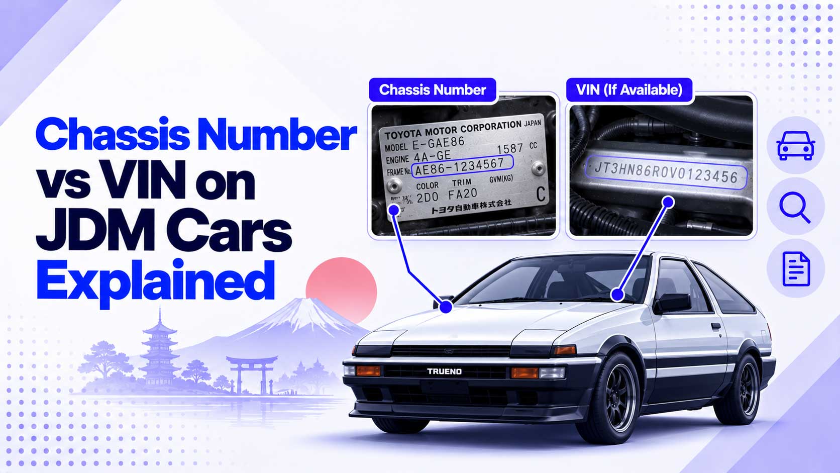 Chassis Number vs VIN on JDM Cars Explained