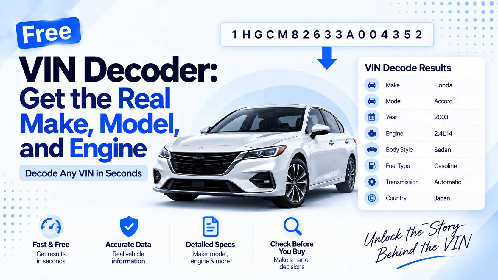 Free VIN Decoder: Get the Real Make, Model, and Engine