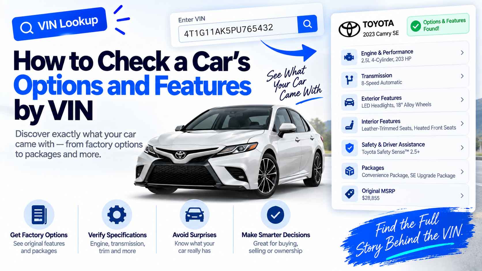 How to Check a Car's Options and Features by VIN